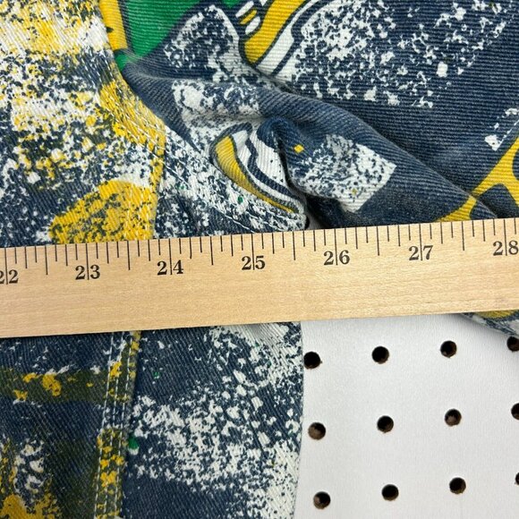 Notre Dame Vintage Jean Jacket Sz XL Pro Player All Over AOP Fighting Irish 90s - Picture 8 of 9
